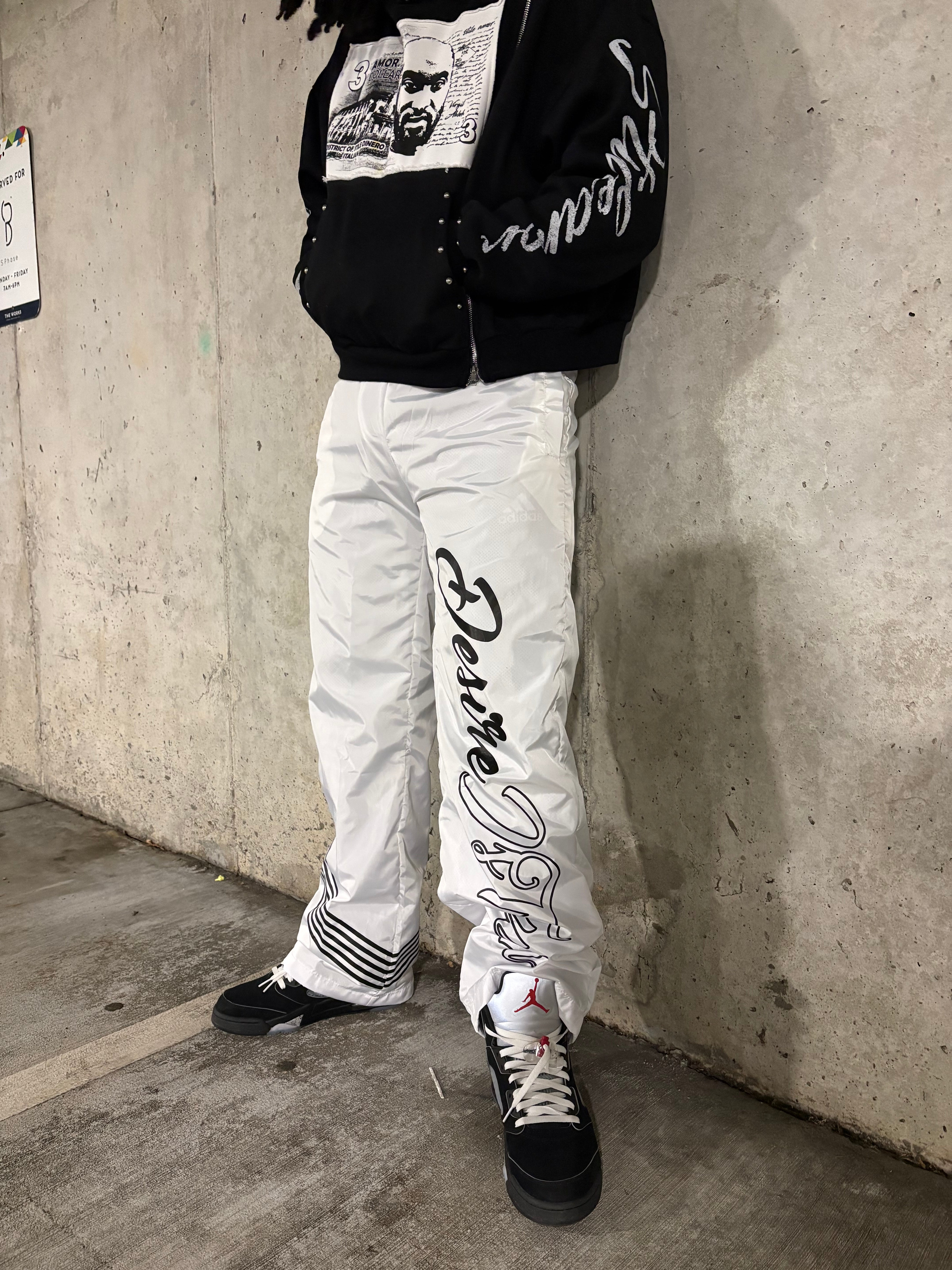 White Desire is Truth Trackpants